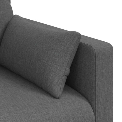 Divano Grigio scuro 139 x 78 x 80 cm Tessuto