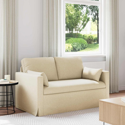 Divano Crema 139 x 78 x 80 cm Tessuto