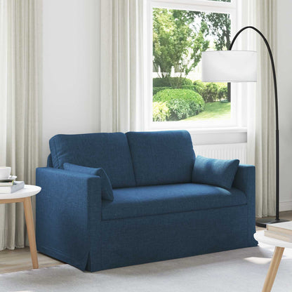 Divano 120cm Blu Metallo