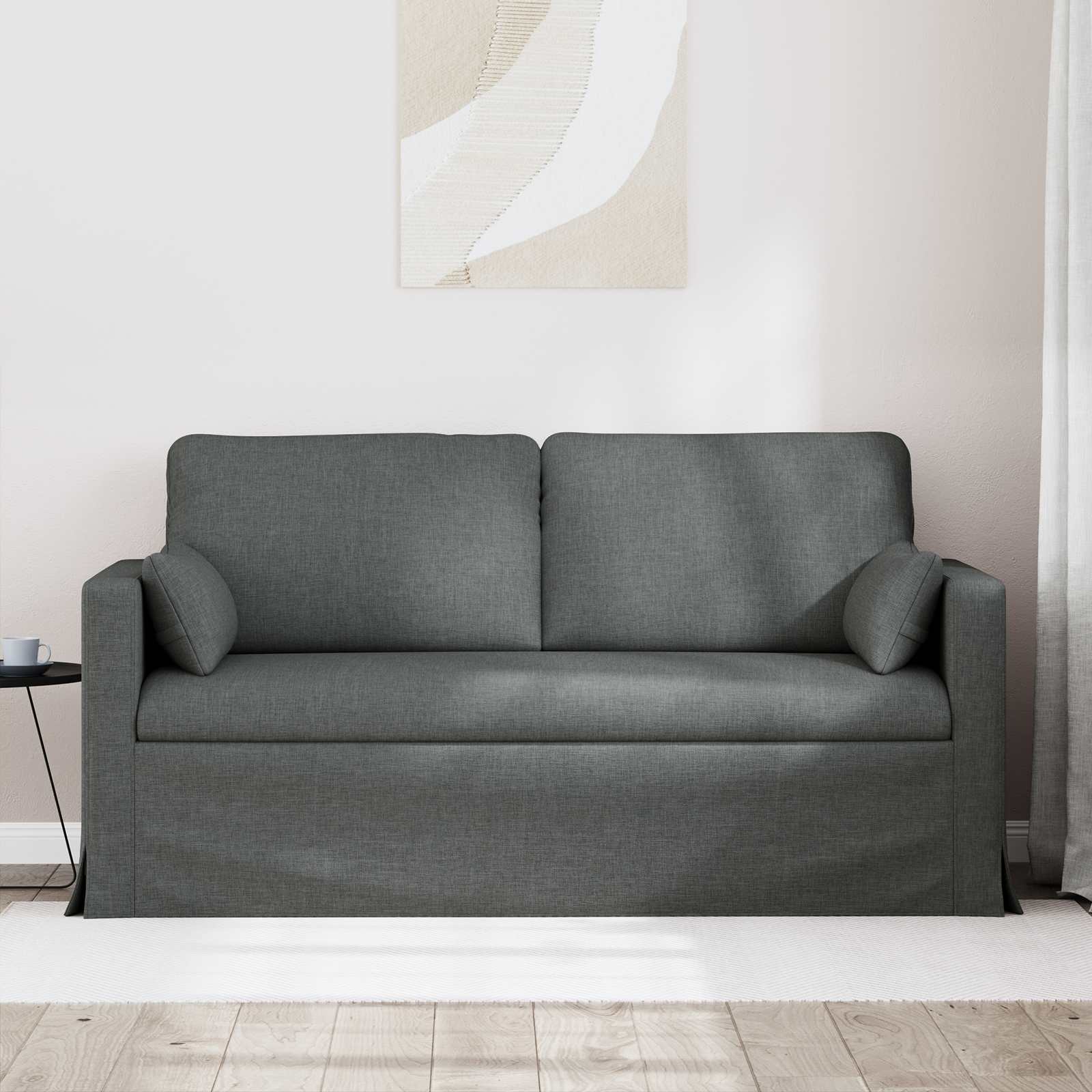 Divano Grigio scuro 158 x 78 x 80 cm Tessuto | homemem39