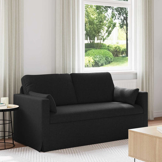 Divano Nero 158 x 78 x 80 cm Tessuto | homemem39