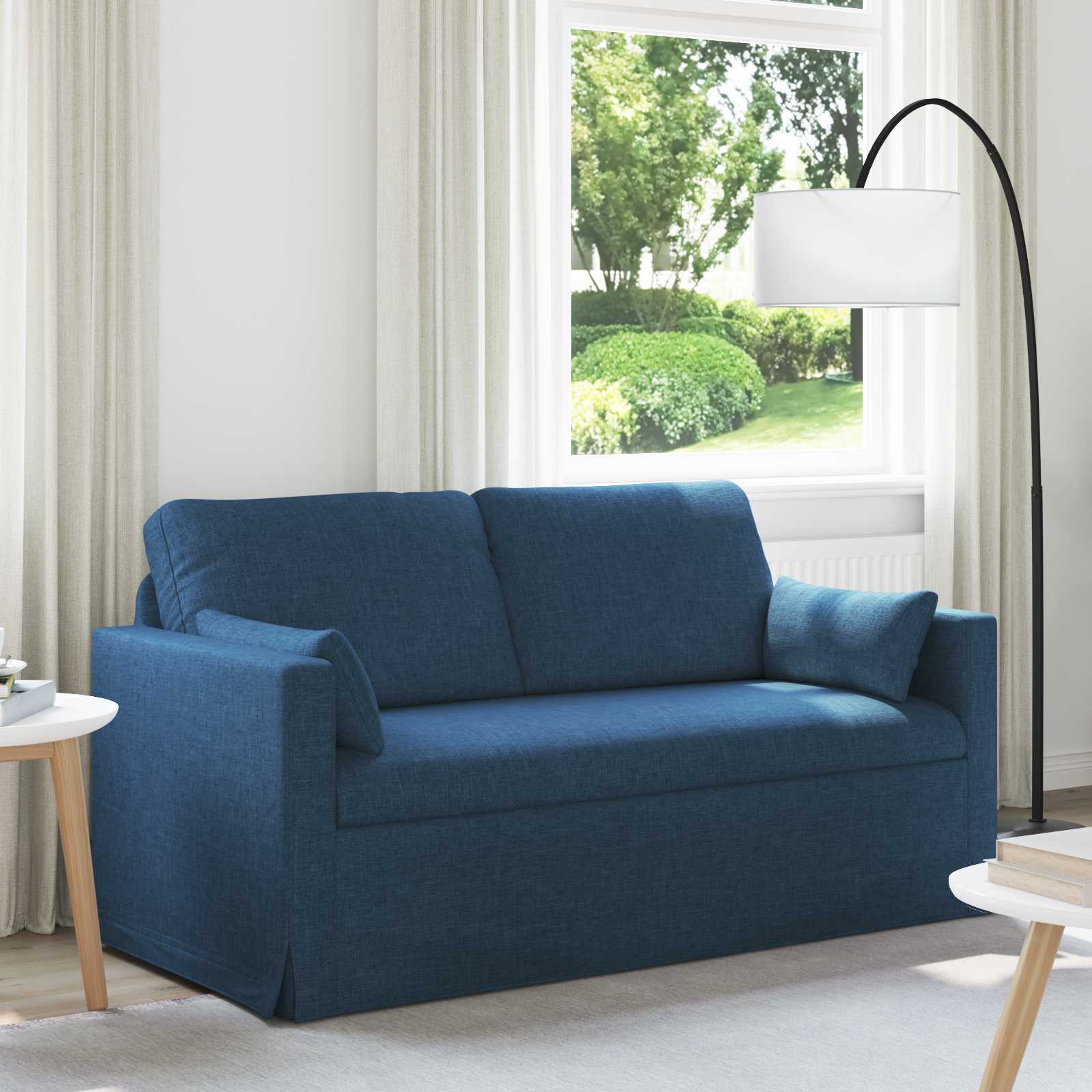 Divano Blu 158 x 78 x 80 cm Tessuto | homemem39