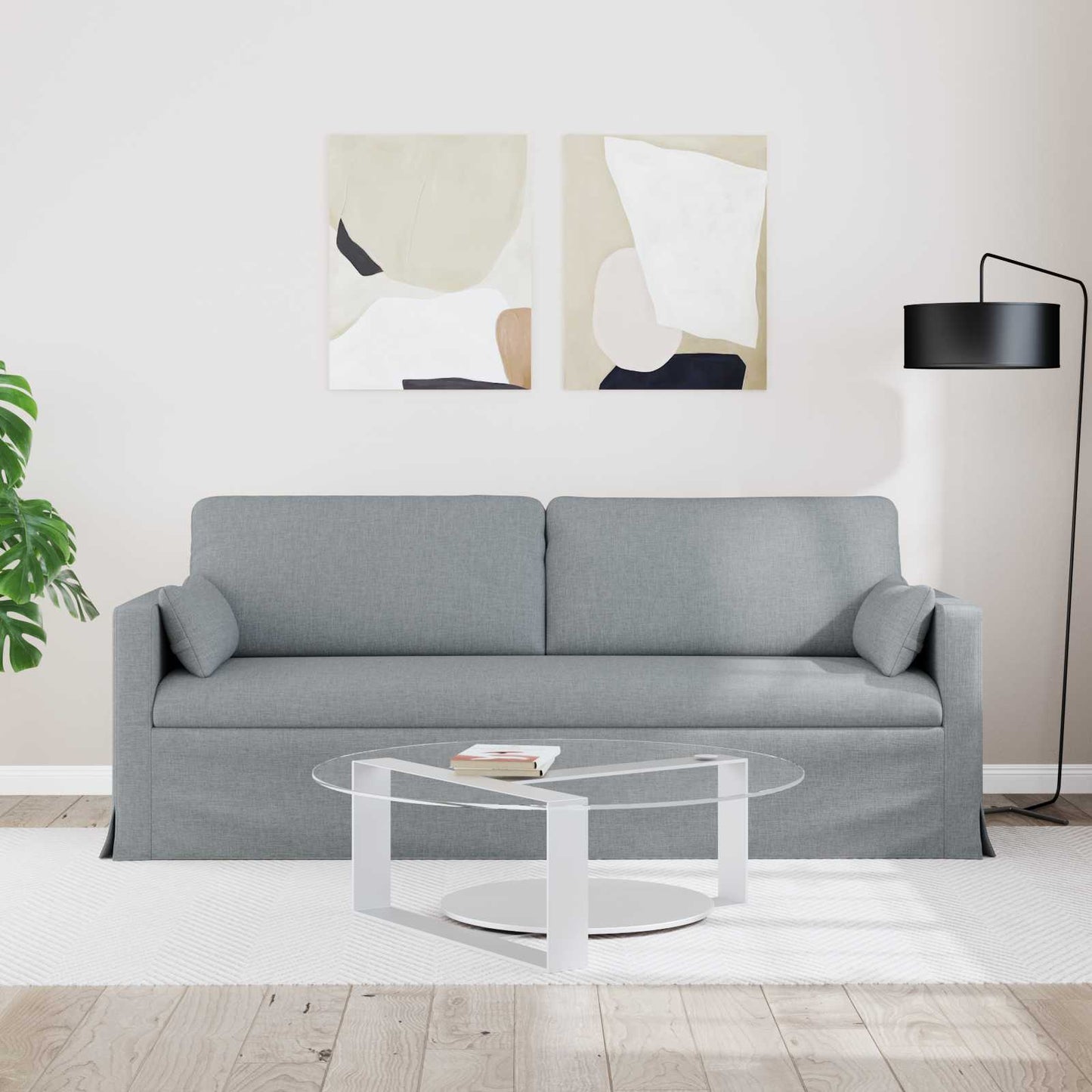 Divano Grigio chiaro 78 x 78 x 80 cm Tessuto | homemem39