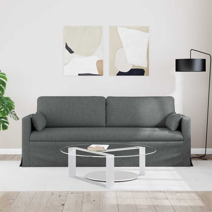 Divano Grigio scuro 198 x 78 x 80 cm Tessuto | homemem39