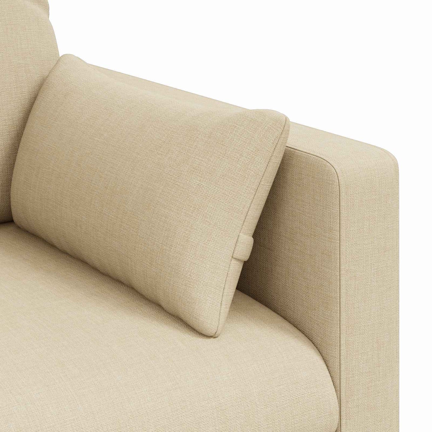 Divano Crema 198 x 78 x 80 cm Tessuto | homemem39