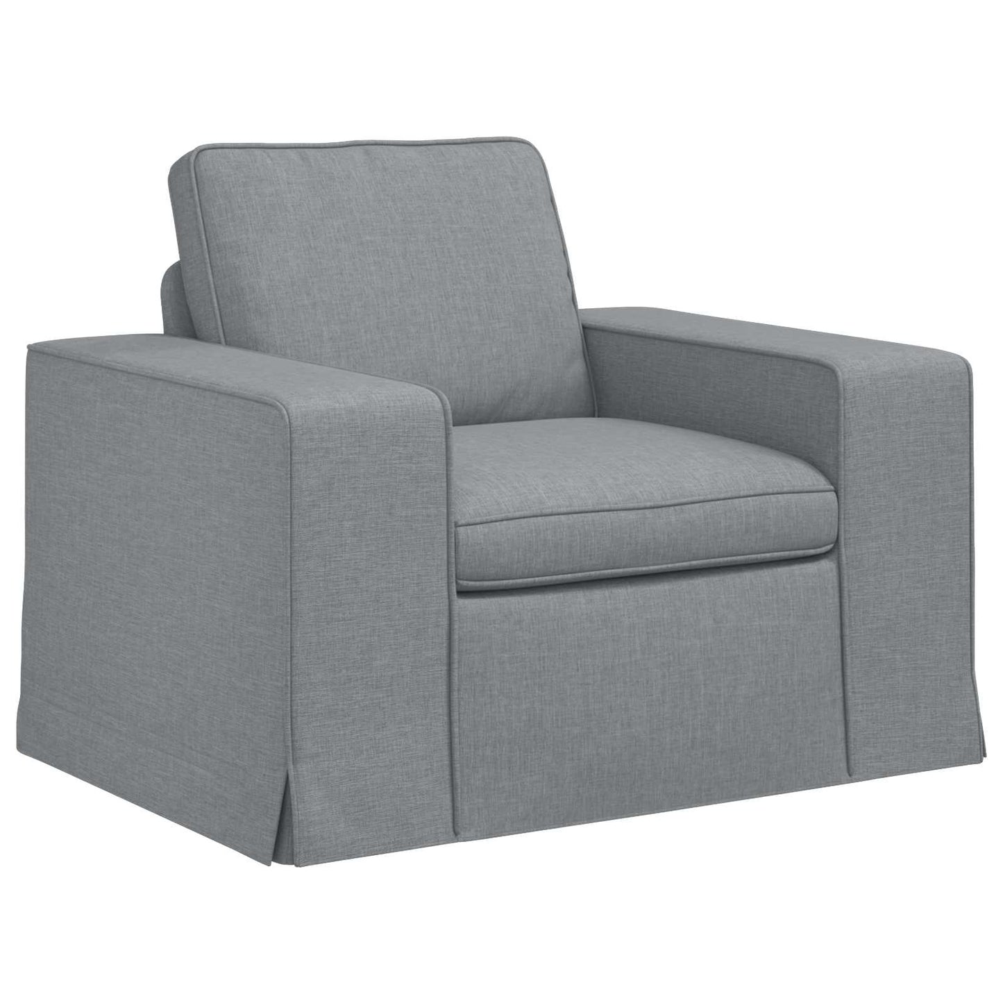 Divano Grigio chiaro 103 x 80 x 82 cm Tessuto
