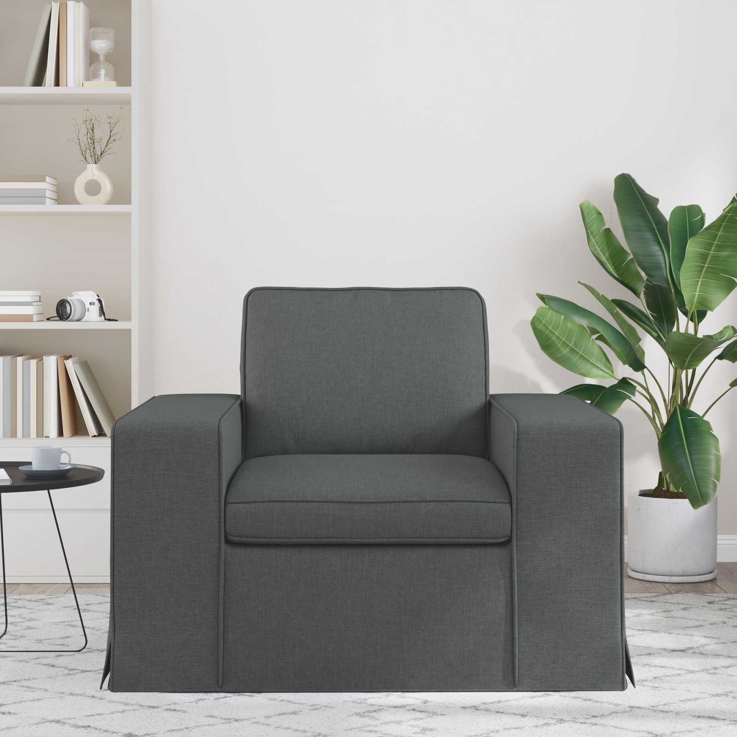 Divano Grigio scuro 103 x 80 x 82 cm Tessuto | homemem39
