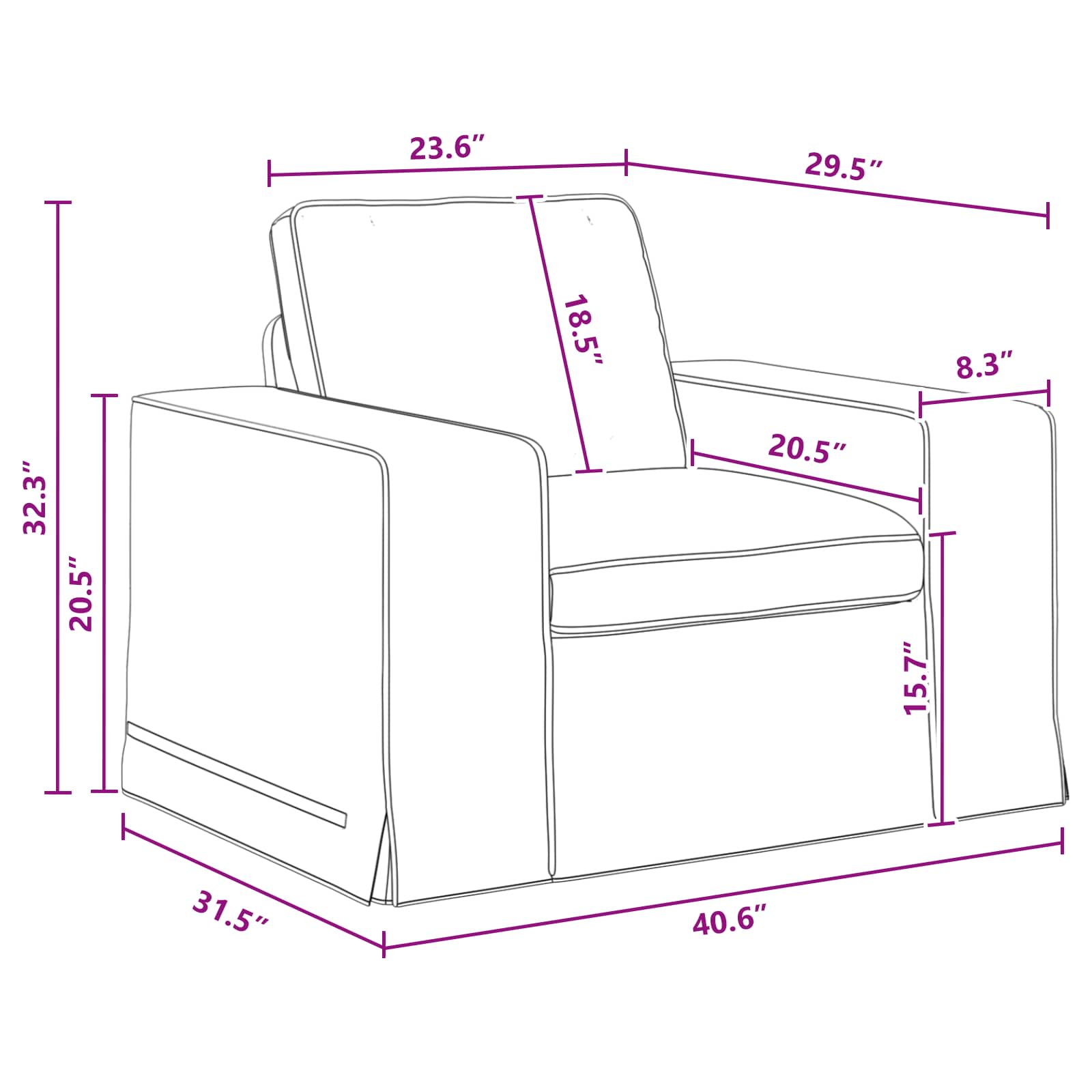 Divano Grigio scuro 103 x 80 x 82 cm Tessuto | homemem39