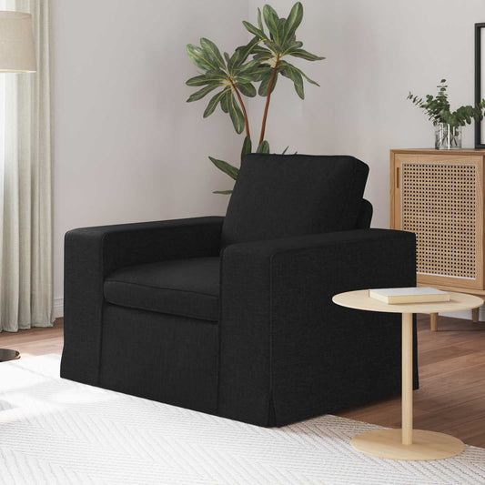 Divano Nero 103 x 80 x 82 cm Tessuto | homemem39