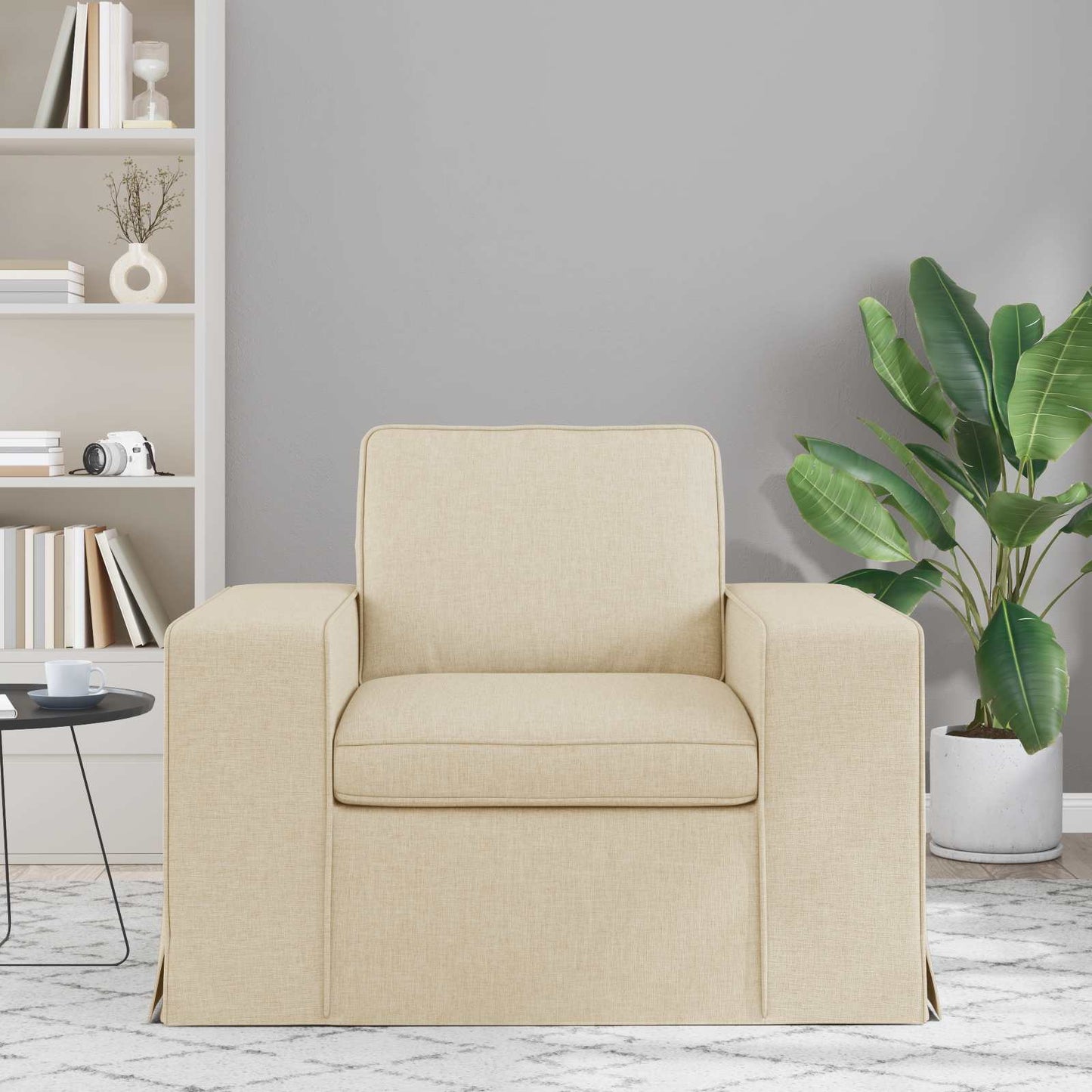 Divano 60cm Crema Metallo