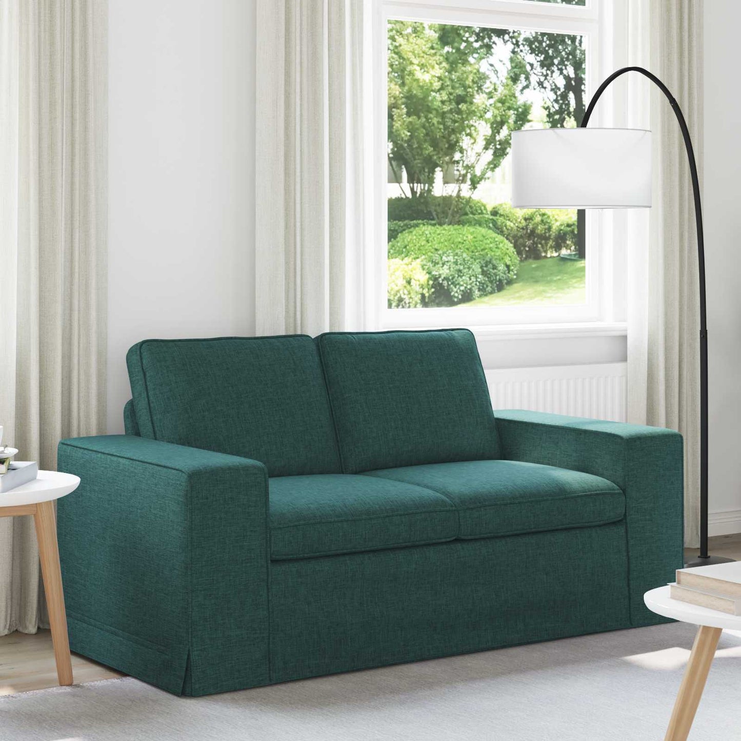 Divano 120cm Verde Scuro Metallo