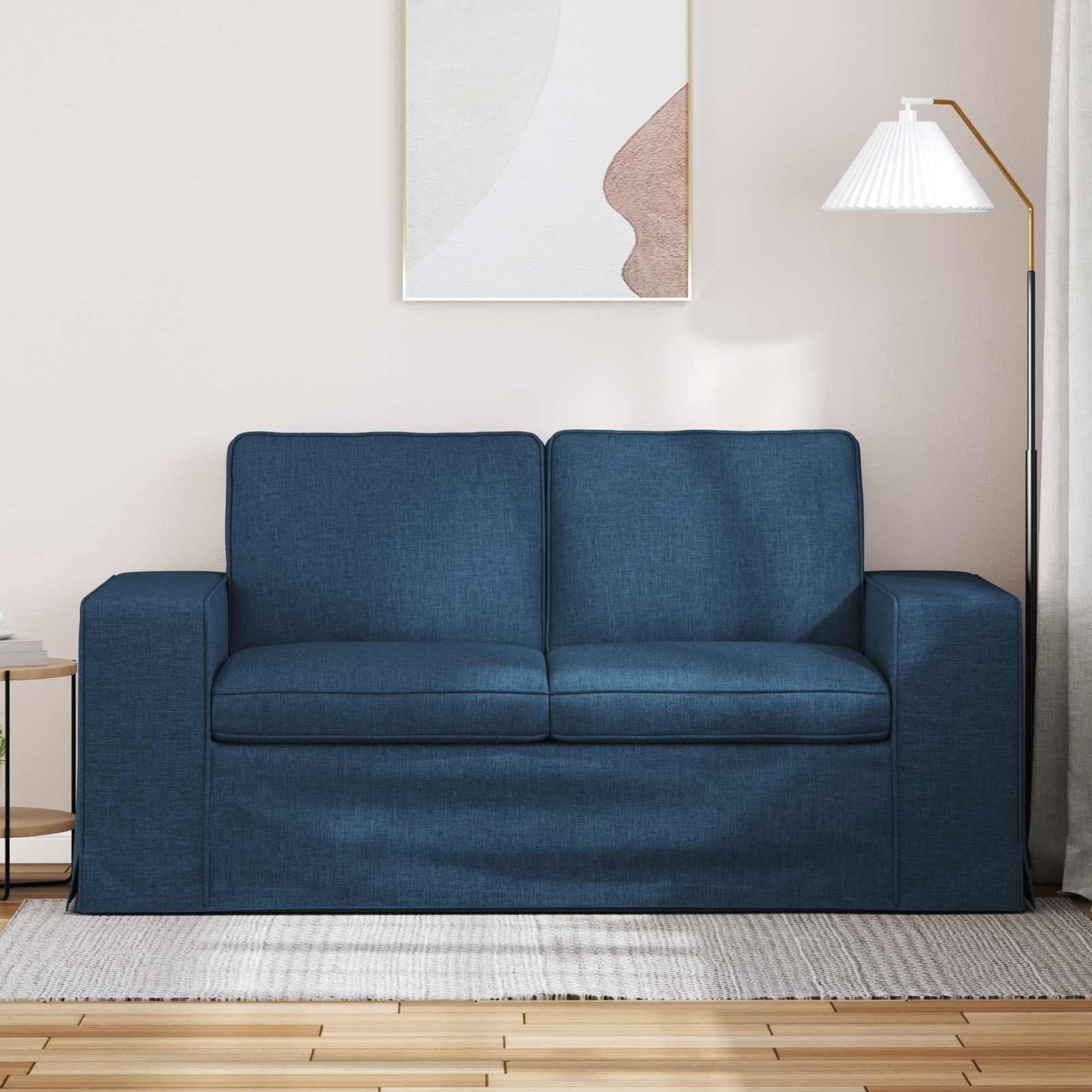 Divano 120cm Blu Metallo