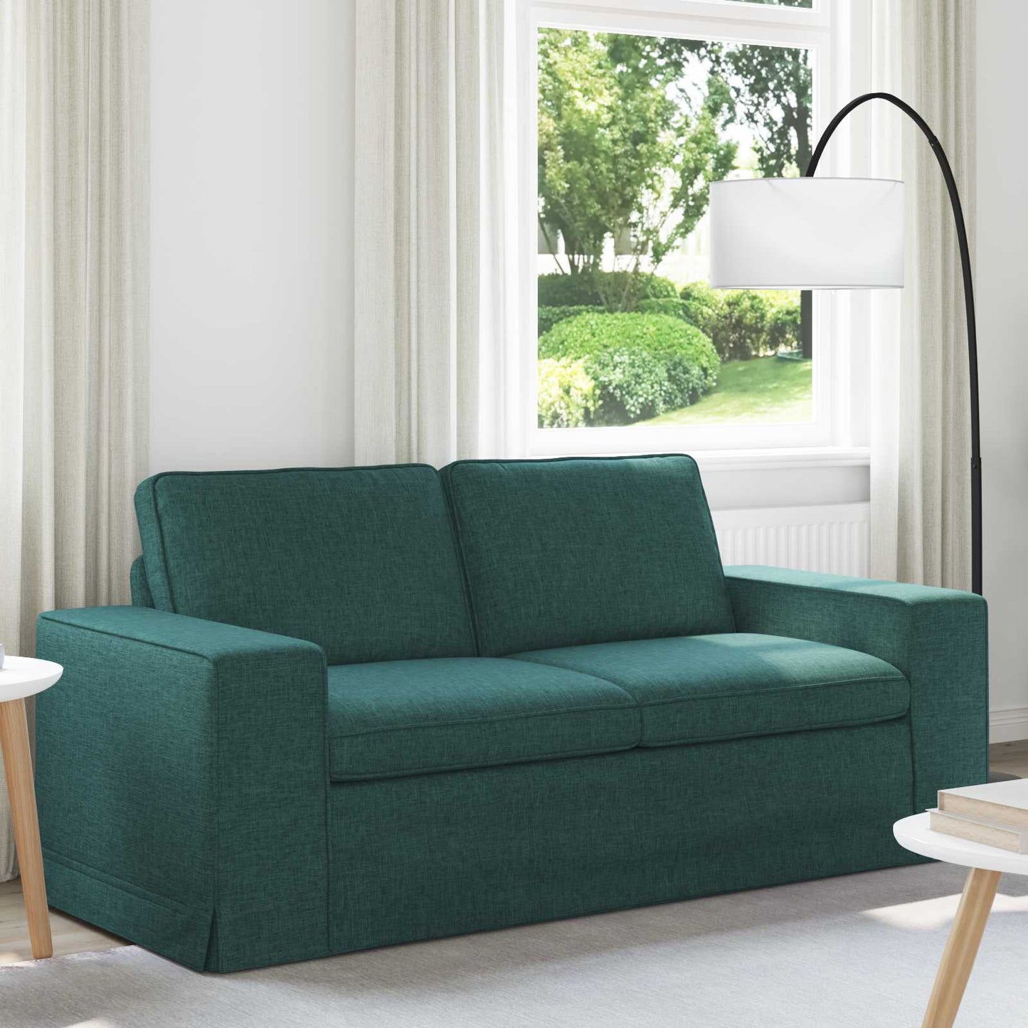 Divano 140cm Verde Scuro Metallo