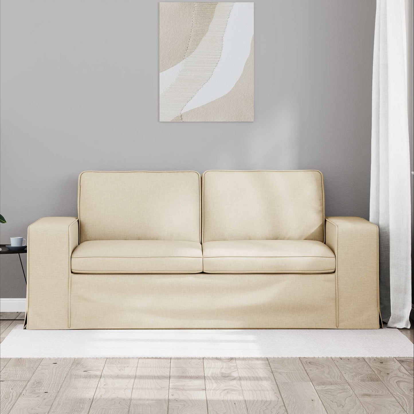 Divano Crema 182 x 80 x 82 cm Tessuto | homemem39