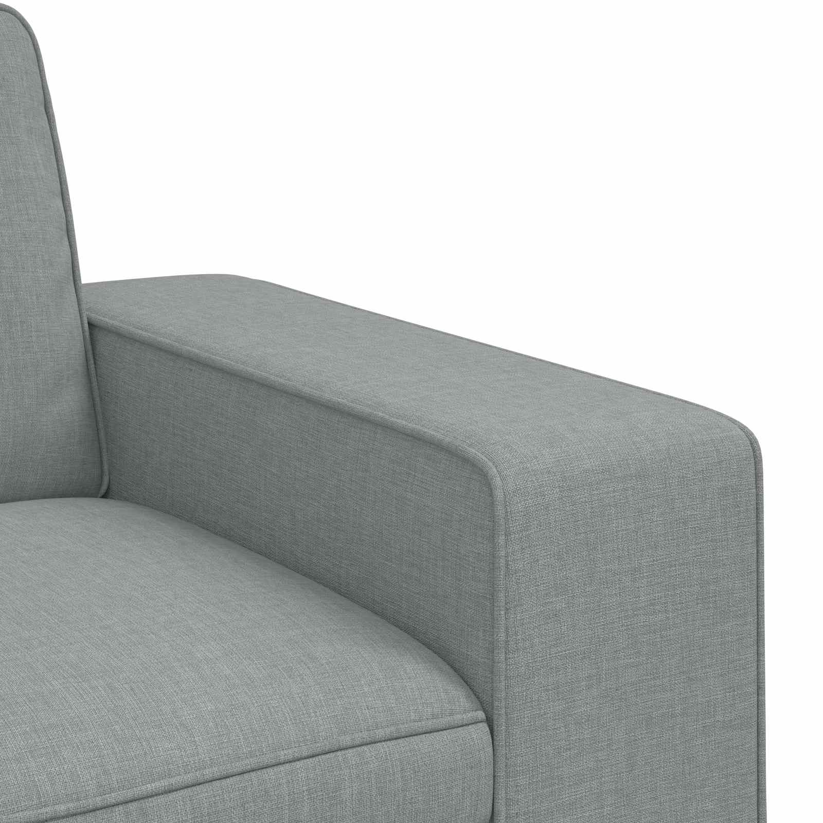 Divano Grigio chiaro 222 x 80 x 82 cm Tessuto | homemem39