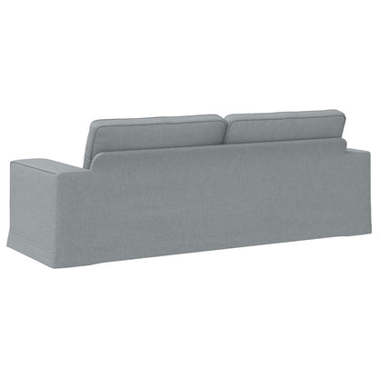Divano Grigio chiaro 222 x 80 x 82 cm Tessuto | homemem39