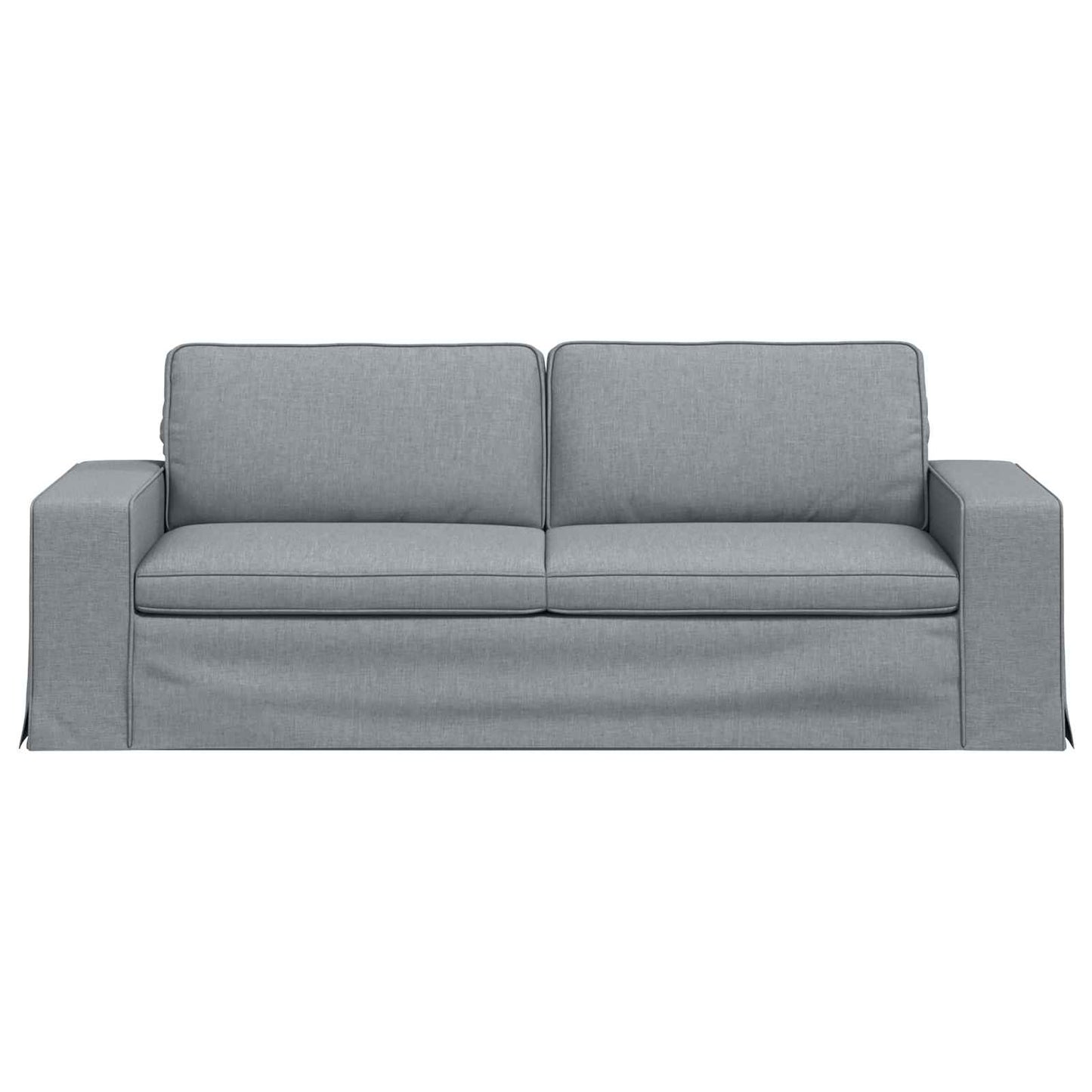 Divano Grigio chiaro 222 x 80 x 82 cm Tessuto | homemem39
