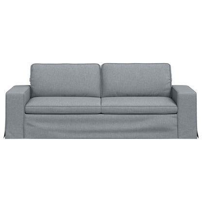 Divano Grigio chiaro 222 x 80 x 82 cm Tessuto | homemem39