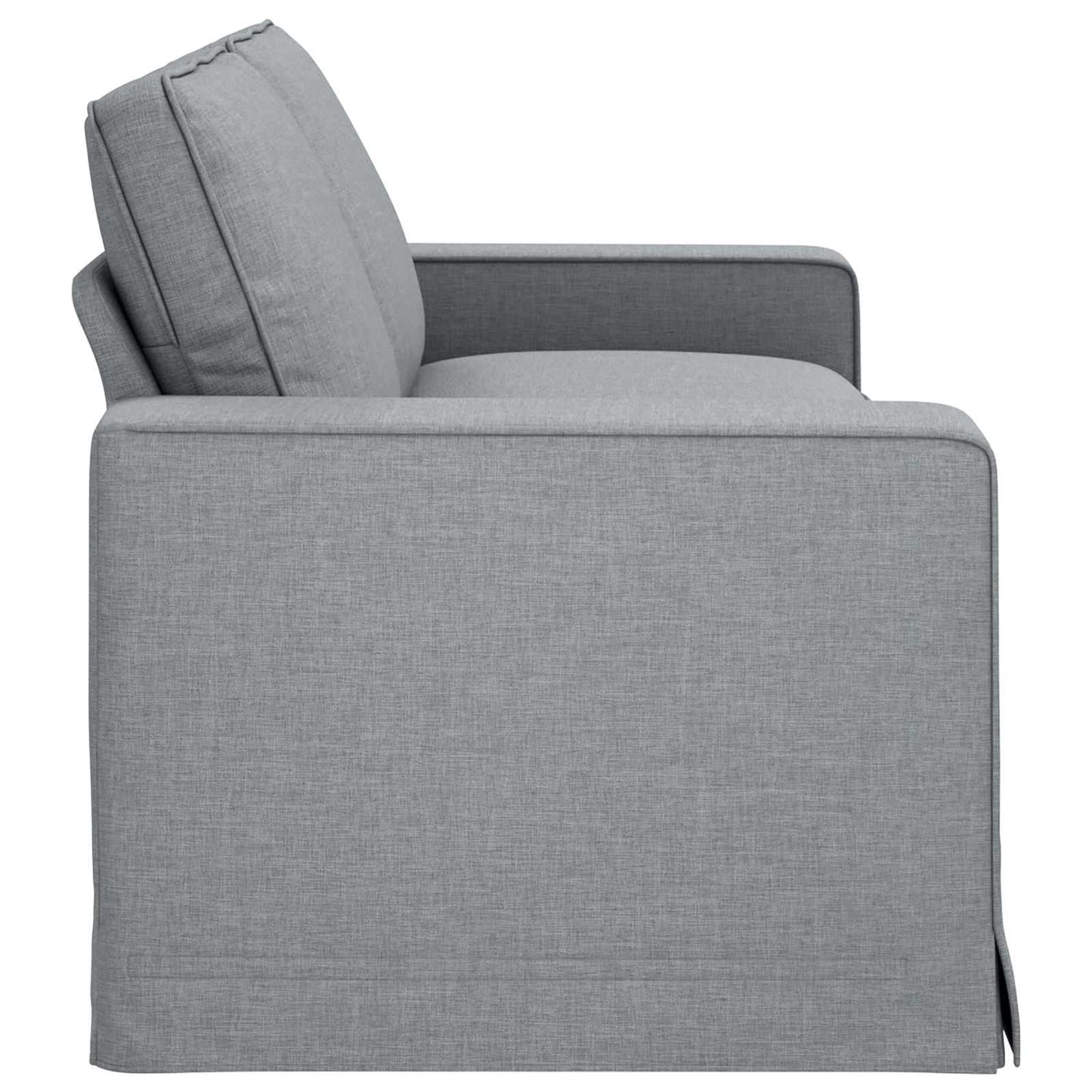 Divano Grigio chiaro 222 x 80 x 82 cm Tessuto | homemem39