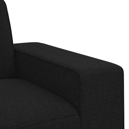 Divano Nero 222 x 80 x 82 cm Tessuto | homemem39