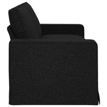 Divano Nero 222 x 80 x 82 cm Tessuto | homemem39