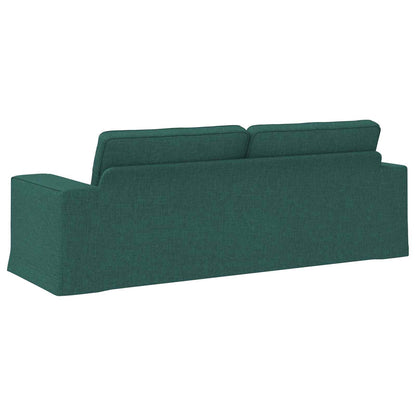 Divano Verde Scuro 222 x 80 x 82 cm Tessuto