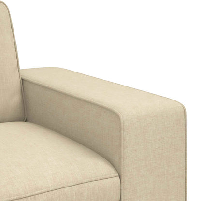 Divano Crema 222 x 80 x 82 cm Tessuto - homemem39