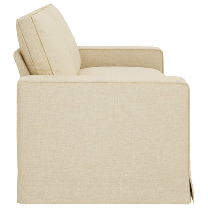 Divano Crema 222 x 80 x 82 cm Tessuto - homemem39