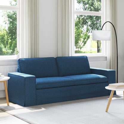 Divano Blu 222 x 80 x 82 cm Tessuto - homemem39