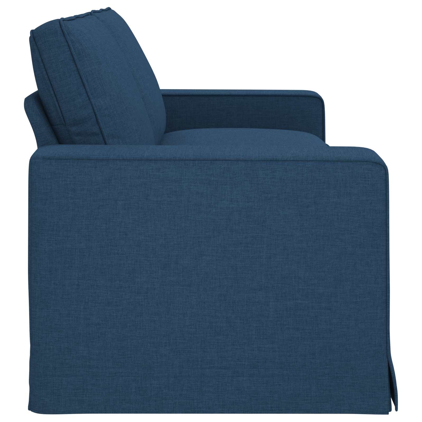 Divano Blu 222 x 80 x 82 cm Tessuto - homemem39