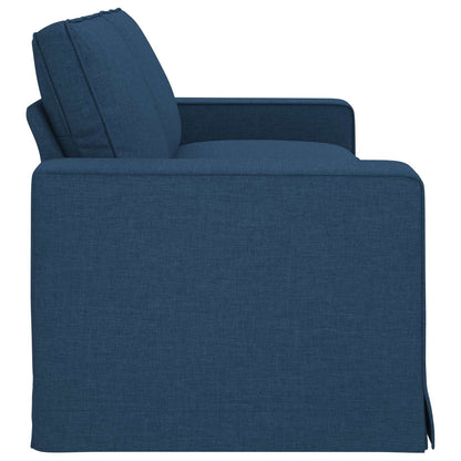 Divano Blu 222 x 80 x 82 cm Tessuto - homemem39
