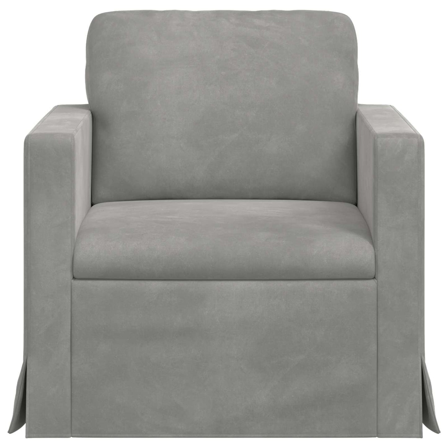 Divano Grigio chiaro 78 x 78 x 80 cm Velluto | homemem39
