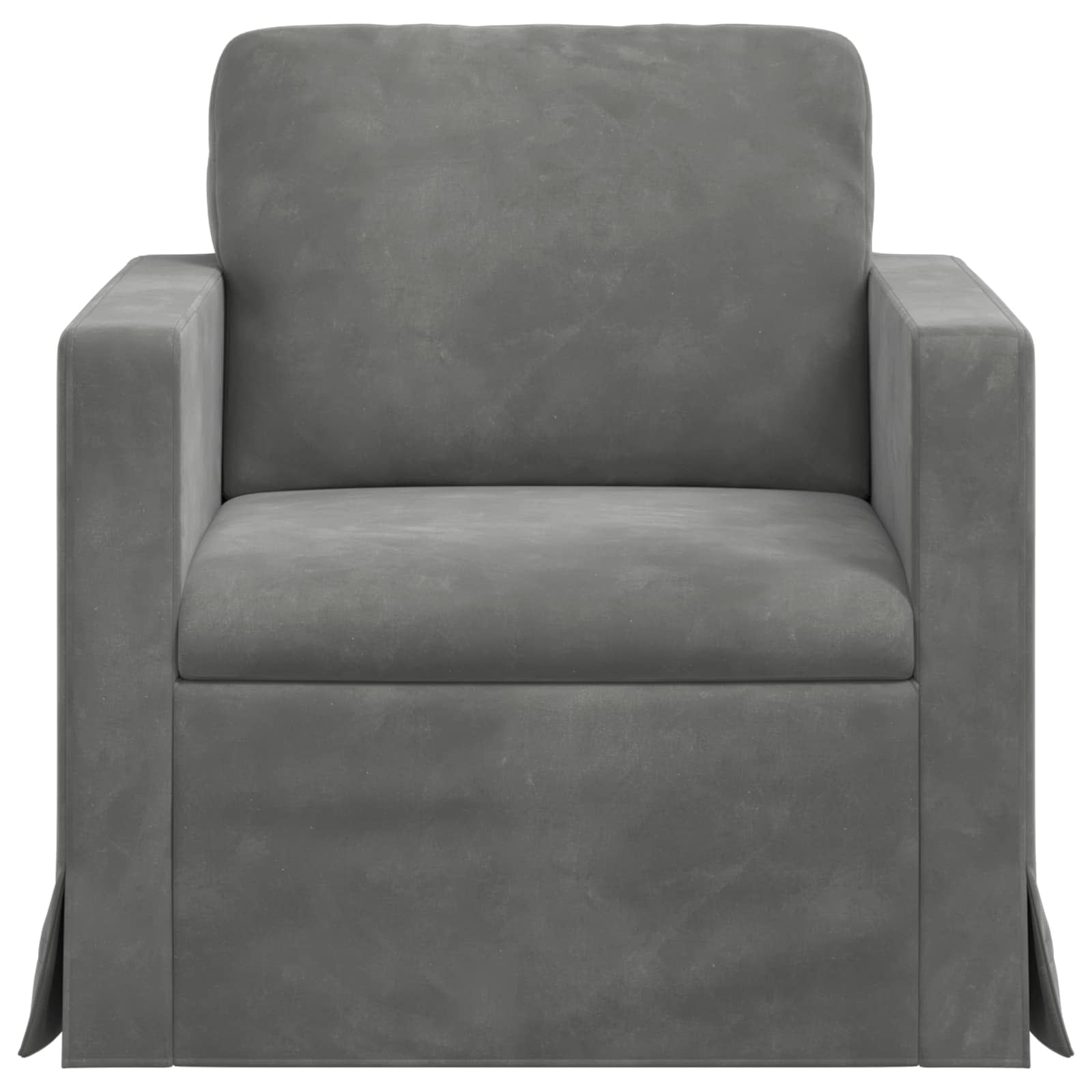 Divano Grigio scuro 78 x 78 x 80 cm Velluto | homemem39