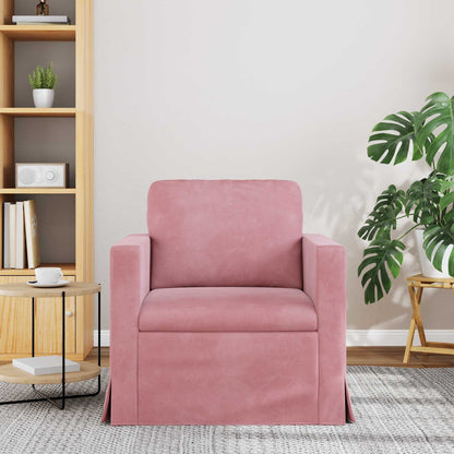 Divano Rosa 78 x 78 x 80 cm Velluto | homemem39
