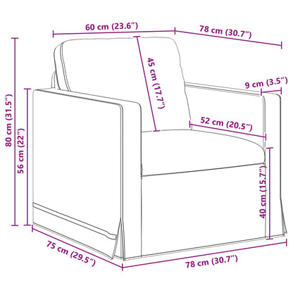 Divano Rosa 78 x 78 x 80 cm Velluto | homemem39
