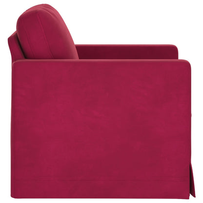 Divano Rosso Vino 78 x 78 x 80 cm Velluto | homemem39
