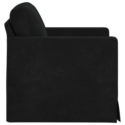 Divano Nero 78 x 78 x 80 cm Velluto