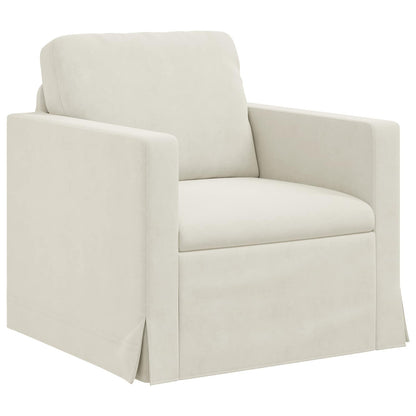 Divano Crema 78 x 78 x 80 cm Velluto | homemem39