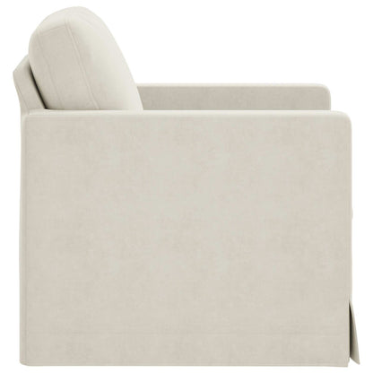 Divano Crema 78 x 78 x 80 cm Velluto | homemem39