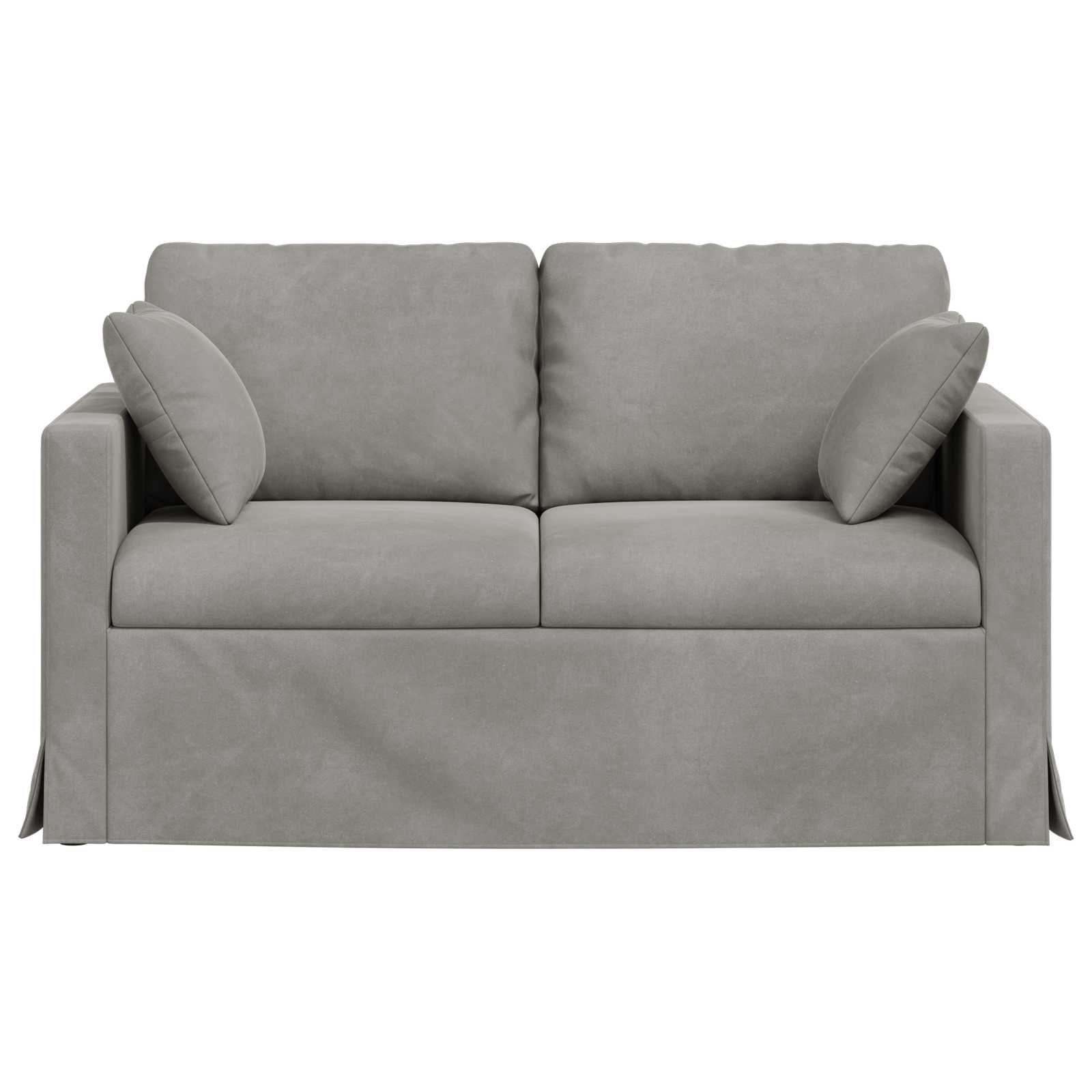 Divano Grigio chiaro 138 x 78 x 80 cm Velluto | homemem39
