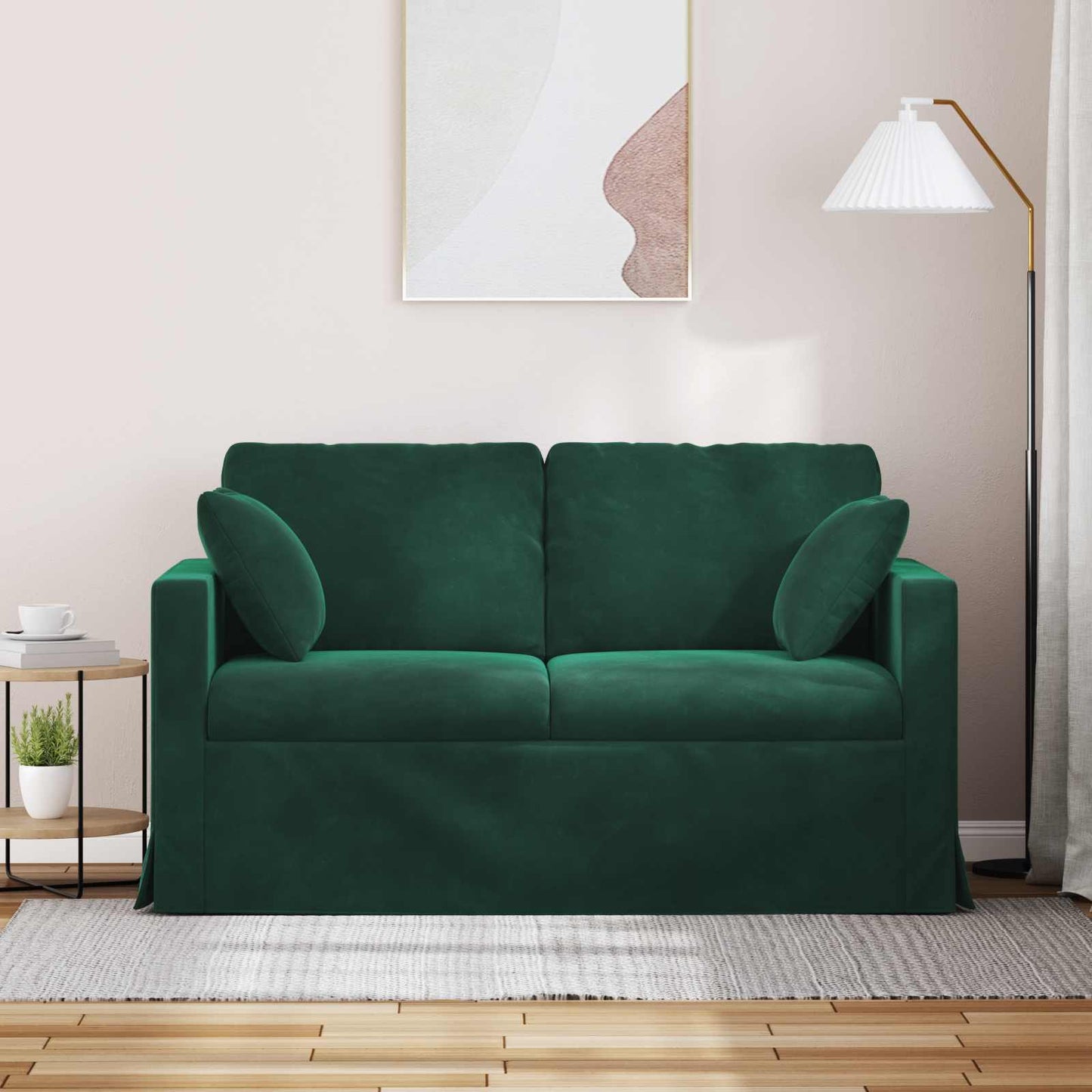 Divano Verde Scuro 138 x 78 x 80 cm Velluto | homemem39
