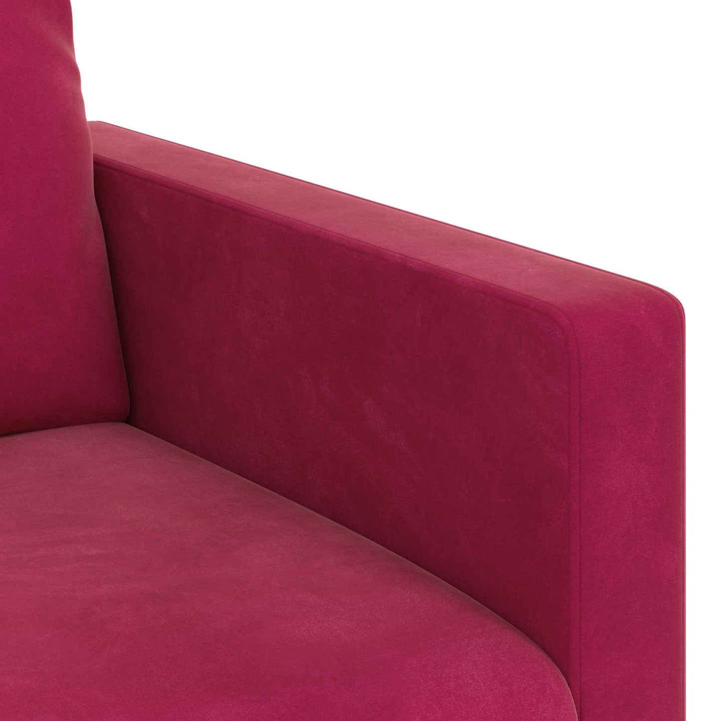 Divano Rosso Vino 138 x 78 x 80 cm Velluto | homemem39