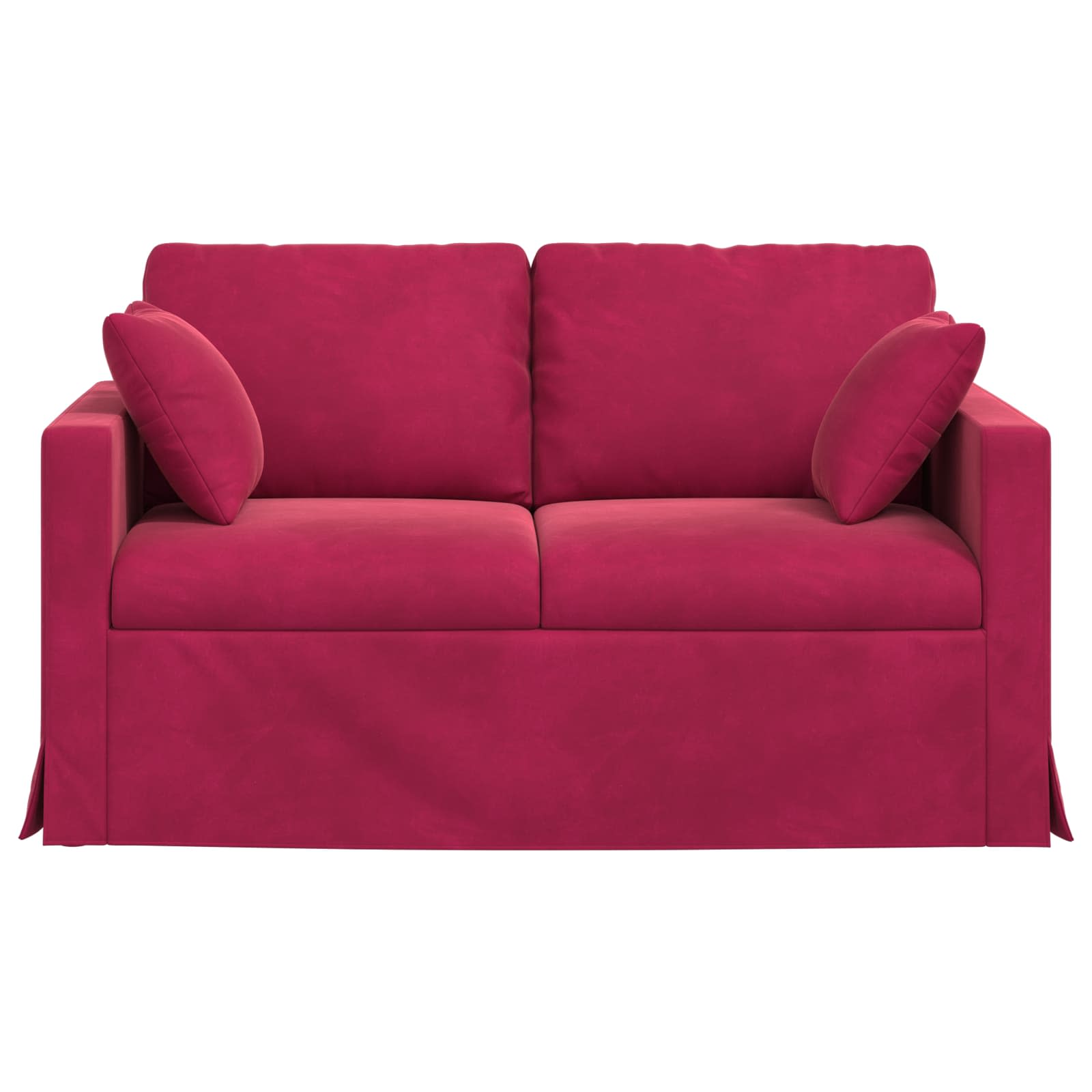 Divano Rosso Vino 138 x 78 x 80 cm Velluto | homemem39