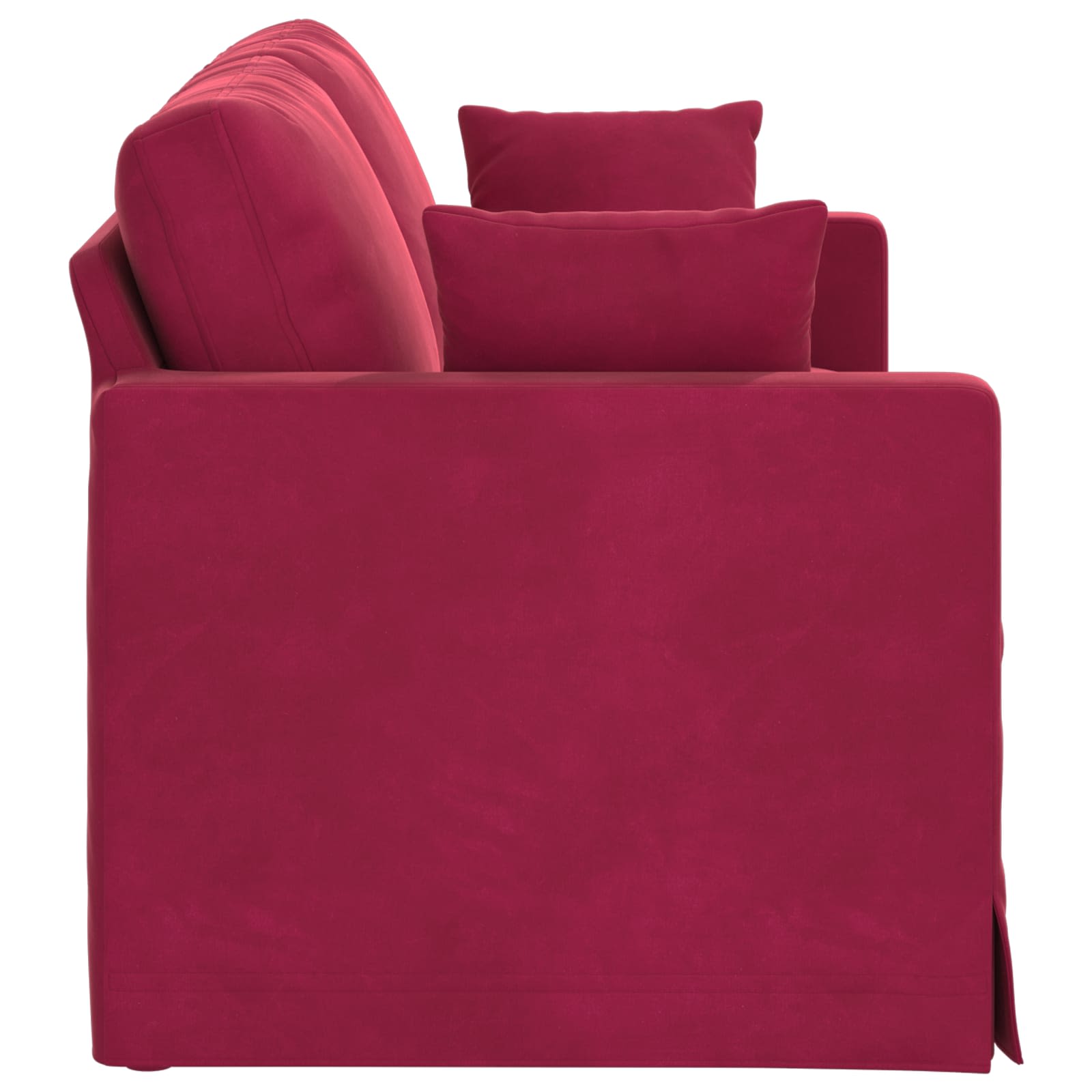 Divano Rosso Vino 138 x 78 x 80 cm Velluto | homemem39