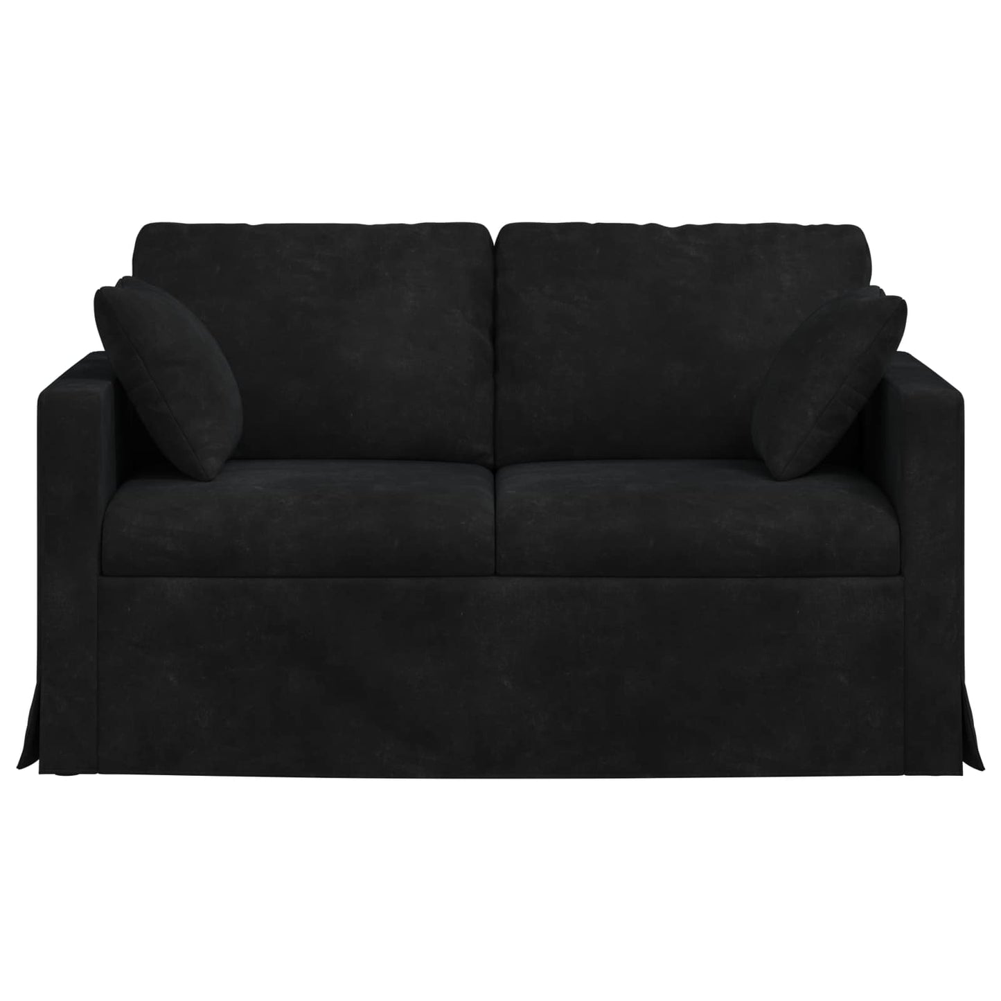 Divano Nero 138 x 78 x 80 cm Velluto | homemem39