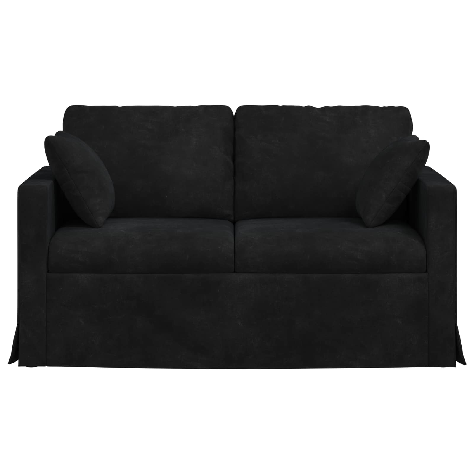 Divano Nero 138 x 78 x 80 cm Velluto | homemem39
