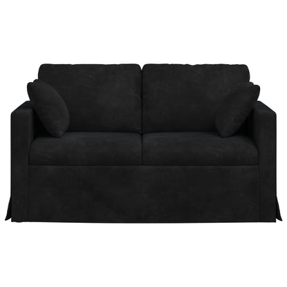 Divano Nero 138 x 78 x 80 cm Velluto | homemem39