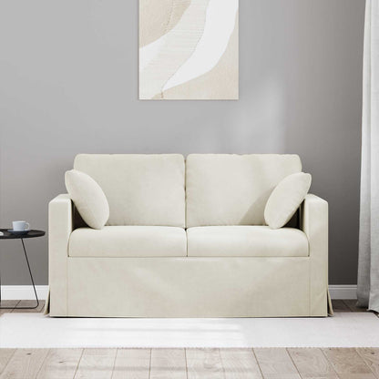 Divano Crema 138 x 78 x 80 cm Velluto | homemem39