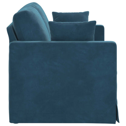 Divano Blu Dimensioni complessive: 138 x 78 x 80 cm (L x P x A)