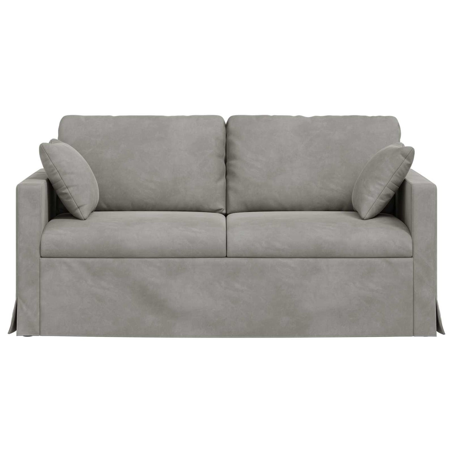 Divano Grigio chiaro 158 x 78 x 80 cm Velluto | homemem39